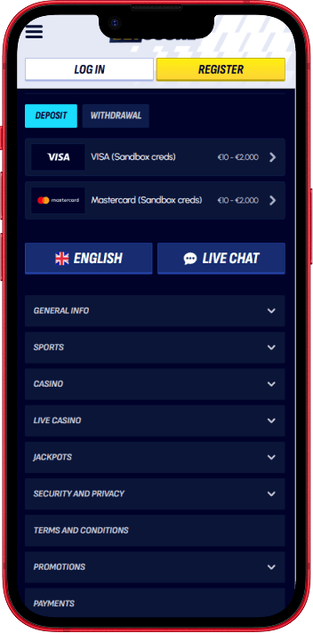 BetScore deposit and withdrawal options